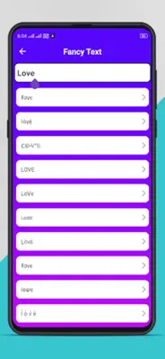 Fancy Text Generator android App screenshot 2