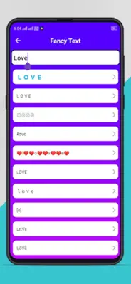 Fancy Text Generator android App screenshot 3
